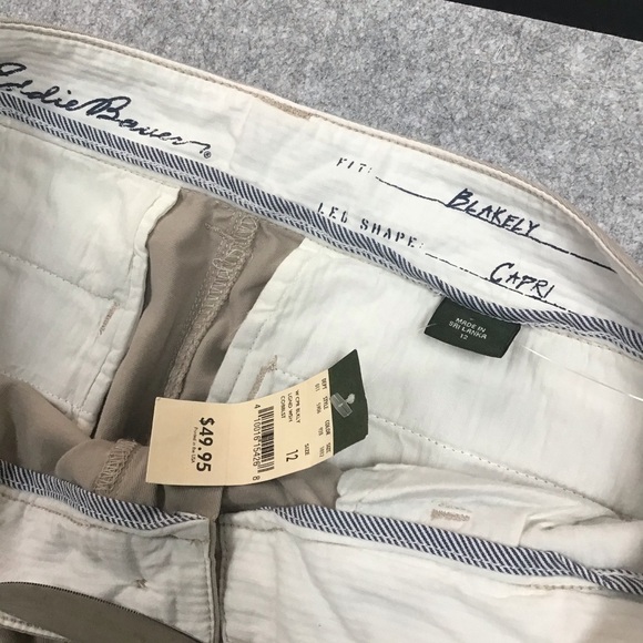 Eddie Bauer  Blakely Women Capris Pants Size 12 NWT - Picture 3 of 8